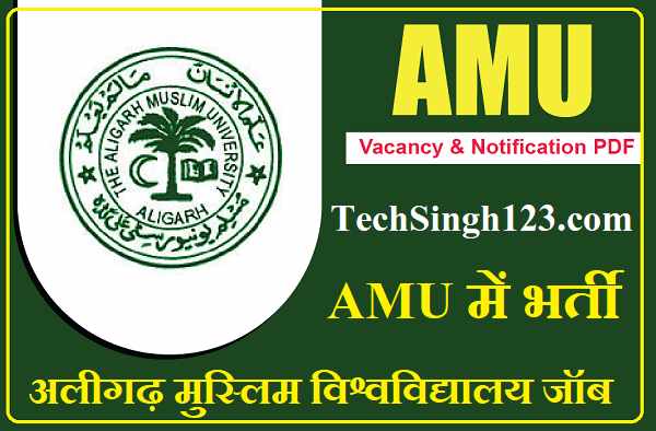 Aligarh Muslim University Jobs Bharti अलीगढ़ मुस्लिम विश्वविद्यालय जॉब AMU Job Vacancy