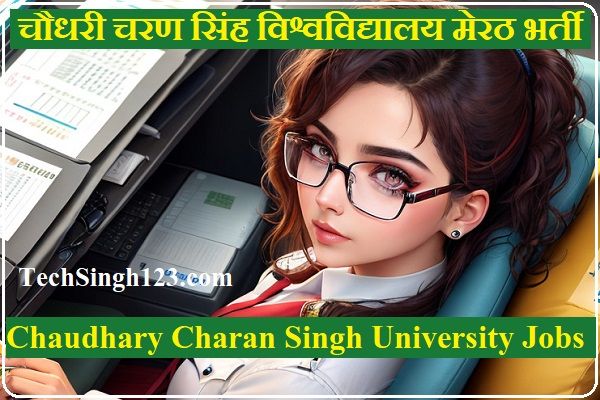 CCSU Recruitment चौधरी चरण सिंह विश्वविद्यालय, मेरठ भर्ती
