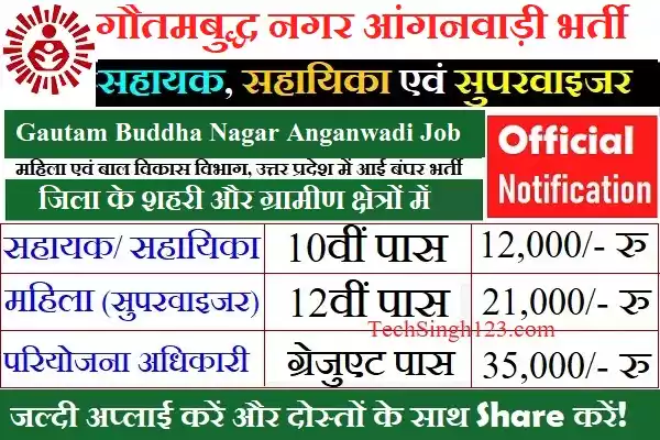 Gautam Buddha Nagar Anganwadi Recruitment Gautam Buddha Nagar Anganwadi Bharti