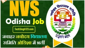 NVS Odisha Recruitment NVS Odisha Teacher Recruitment