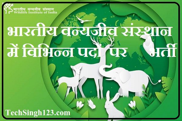 Wildlife Institute of India Recruitment भारतीय वन्यजीव संस्थान भर्ती
